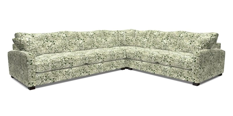 Brook Green large corner sofa LHF in Two Tone Plain Biscuit