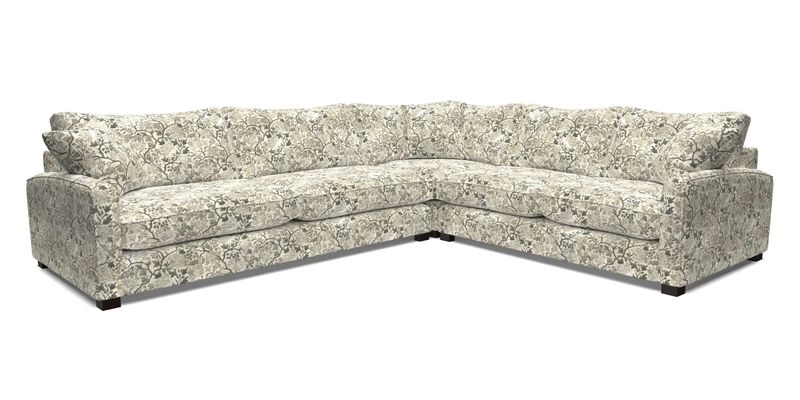 Brook Green large corner sofa LHF in Two Tone Plain Biscuit