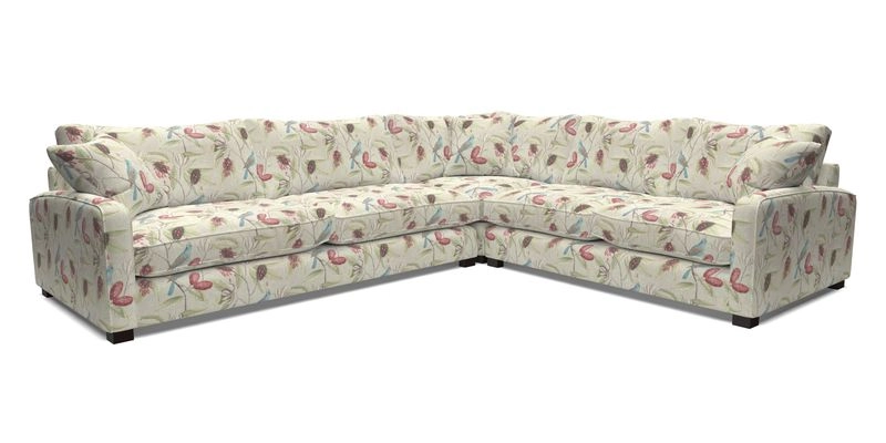 Brook Green large corner sofa LHF in Two Tone Plain Biscuit