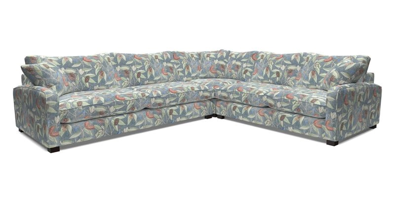 Brook Green large corner sofa LHF in Two Tone Plain Biscuit