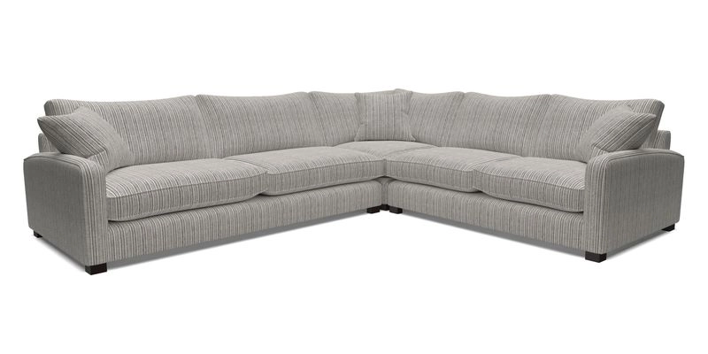 Brook Green large corner sofa LHF in Two Tone Plain Biscuit