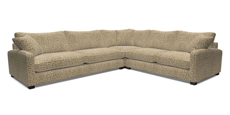 Brook Green large corner sofa LHF in Two Tone Plain Biscuit