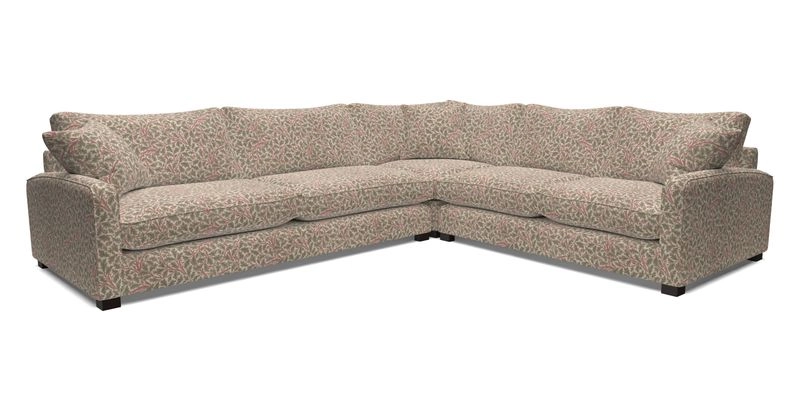Brook Green large corner sofa LHF in Two Tone Plain Biscuit