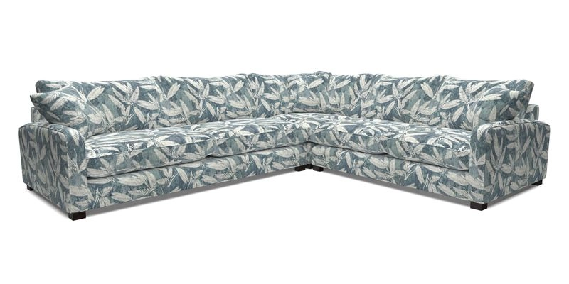 Brook Green large corner sofa LHF in Two Tone Plain Biscuit