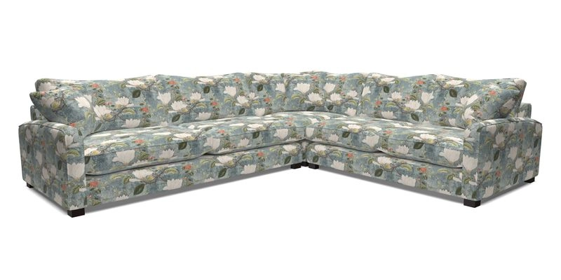 Brook Green large corner sofa LHF in Two Tone Plain Biscuit