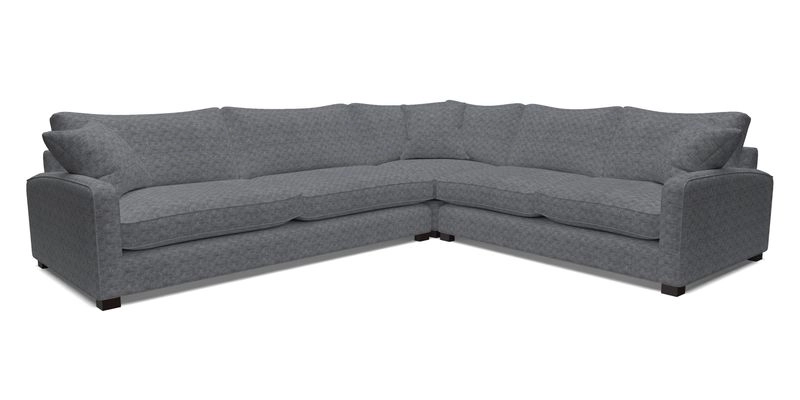 Brook Green large corner sofa LHF in Two Tone Plain Biscuit