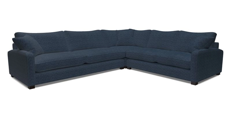 Brook Green large corner sofa LHF in Two Tone Plain Biscuit