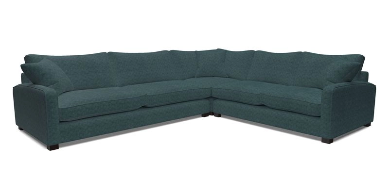 Brook Green large corner sofa LHF in Two Tone Plain Biscuit