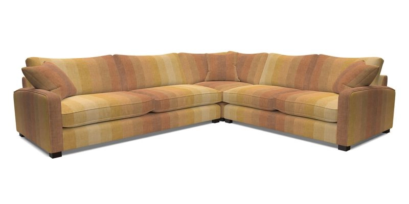 Brook Green large corner sofa LHF in Two Tone Plain Biscuit