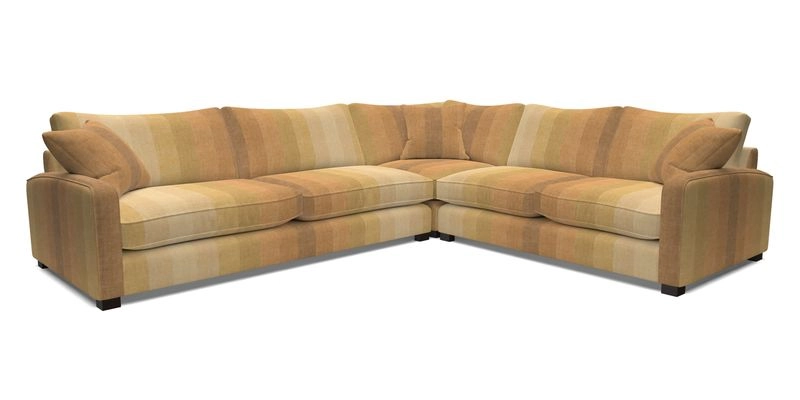 Brook Green large corner sofa LHF in Two Tone Plain Biscuit