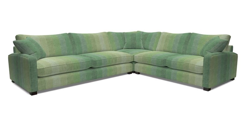 Brook Green large corner sofa LHF in Two Tone Plain Biscuit