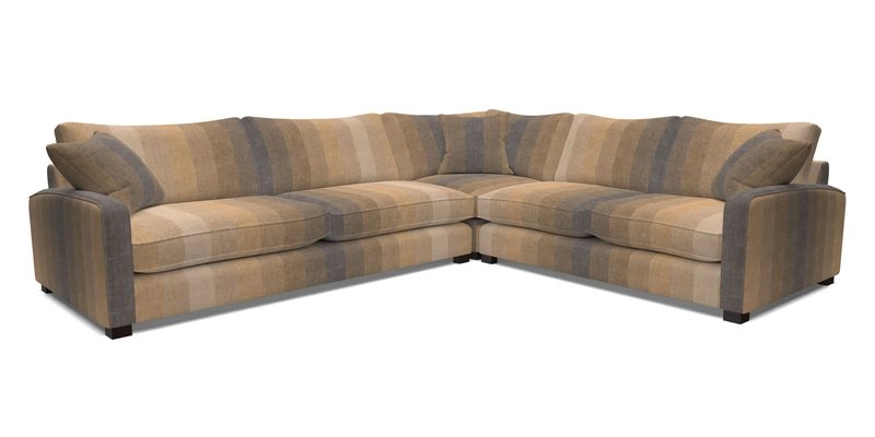 Brook Green large corner sofa LHF in Two Tone Plain Biscuit