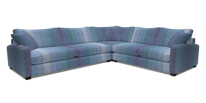 Brook Green large corner sofa LHF in Two Tone Plain Biscuit