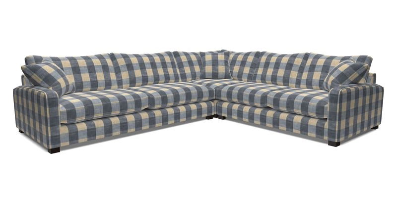 Brook Green large corner sofa LHF in Two Tone Plain Biscuit