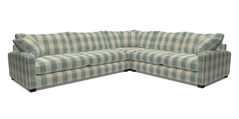 Brook Green large corner sofa LHF in Two Tone Plain Biscuit