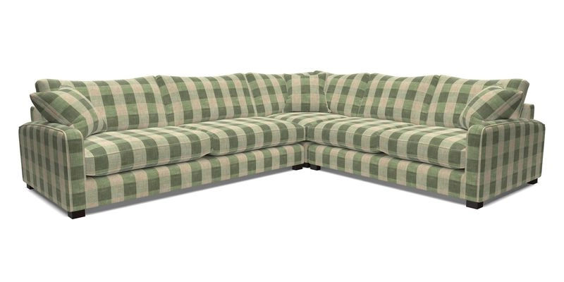 Brook Green large corner sofa LHF in Two Tone Plain Biscuit
