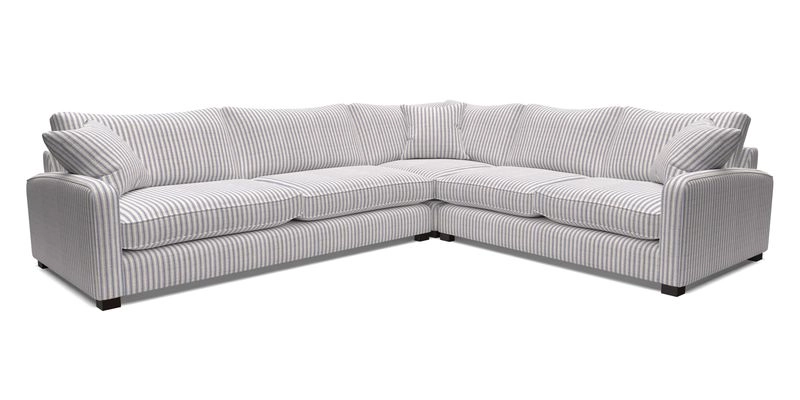 Brook Green large corner sofa LHF in Two Tone Plain Biscuit