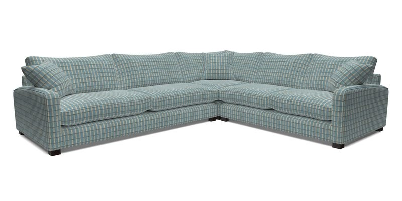 Brook Green large corner sofa LHF in Two Tone Plain Biscuit