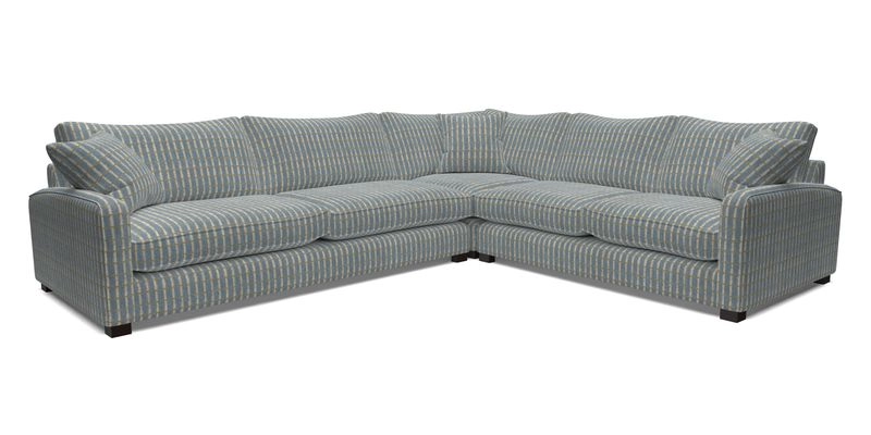 Brook Green large corner sofa LHF in Two Tone Plain Biscuit