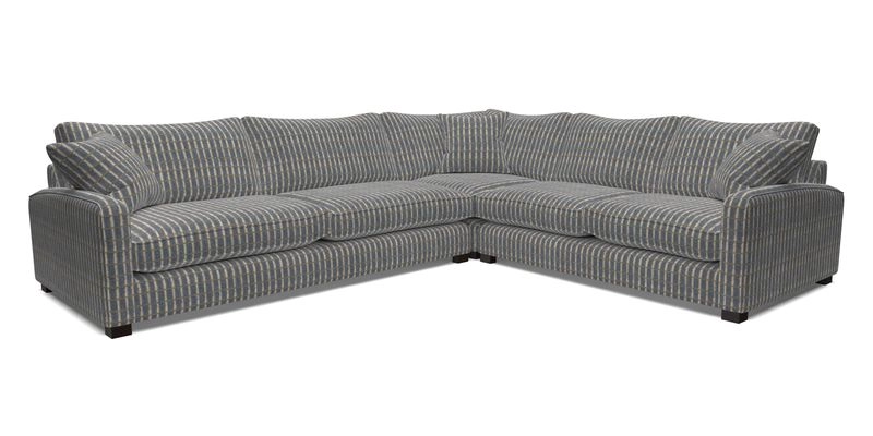 Brook Green large corner sofa LHF in Two Tone Plain Biscuit