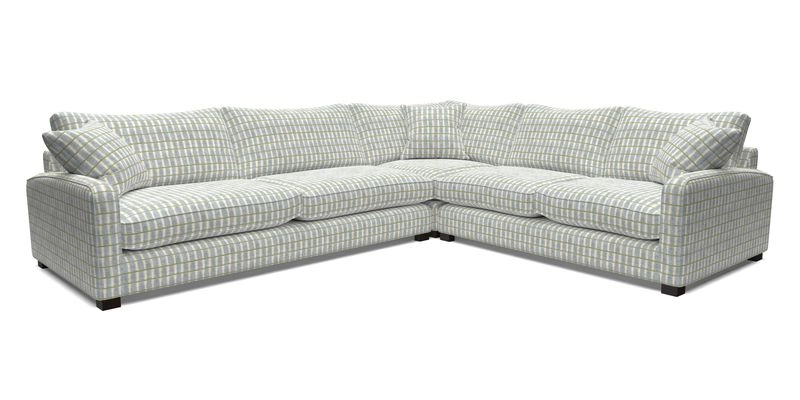 Brook Green large corner sofa LHF in Two Tone Plain Biscuit