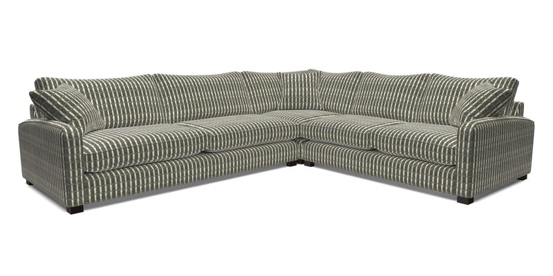 Brook Green large corner sofa LHF in Two Tone Plain Biscuit