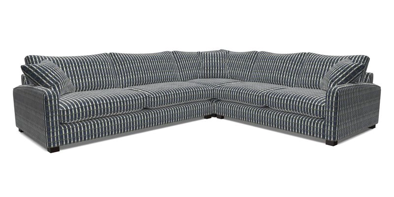 Brook Green large corner sofa LHF in Two Tone Plain Biscuit