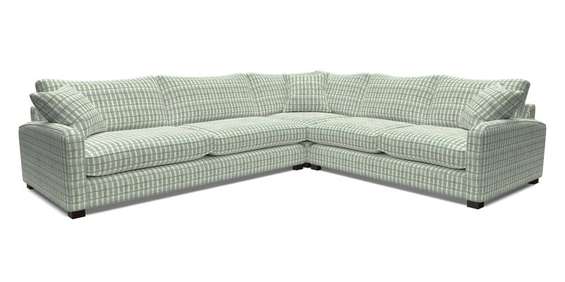 Brook Green large corner sofa LHF in Two Tone Plain Biscuit