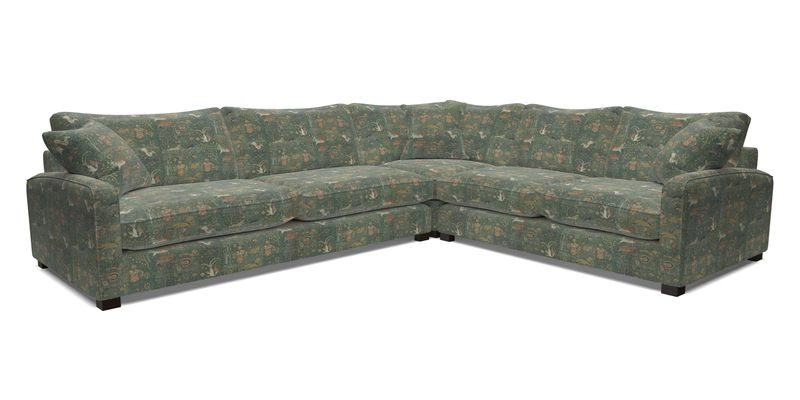 Brook Green large corner sofa LHF in Two Tone Plain Biscuit
