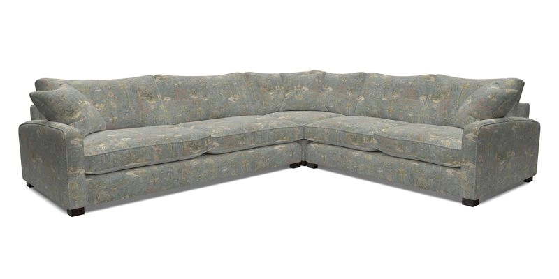 Brook Green large corner sofa LHF in Two Tone Plain Biscuit