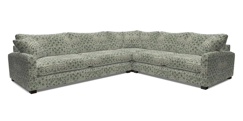 Brook Green large corner sofa LHF in Two Tone Plain Biscuit