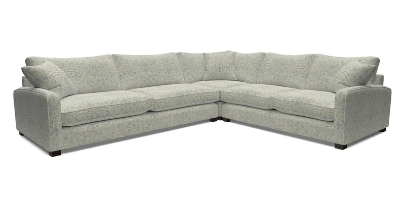 Brook Green large corner sofa LHF in Two Tone Plain Biscuit