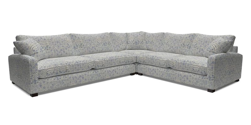 Brook Green large corner sofa LHF in Two Tone Plain Biscuit
