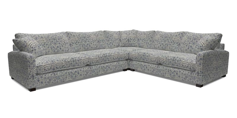 Brook Green large corner sofa LHF in Two Tone Plain Biscuit