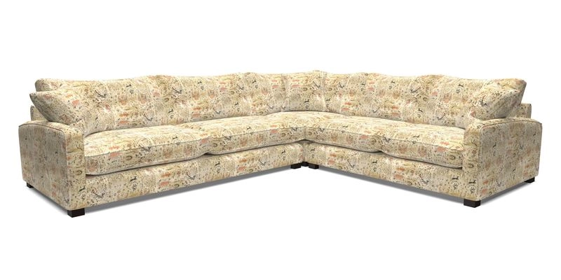 Brook Green large corner sofa LHF in Two Tone Plain Biscuit