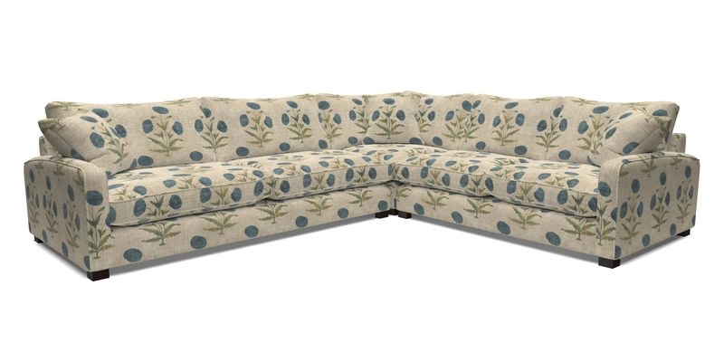 Brook Green large corner sofa LHF in Two Tone Plain Biscuit