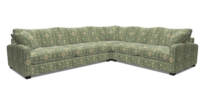 Brook Green large corner sofa LHF in Two Tone Plain Biscuit