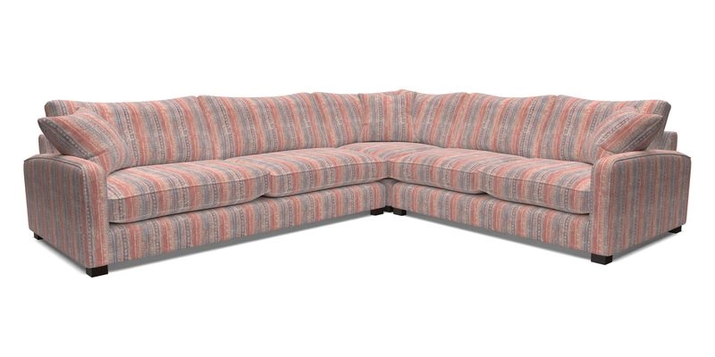 Brook Green large corner sofa LHF in Two Tone Plain Biscuit
