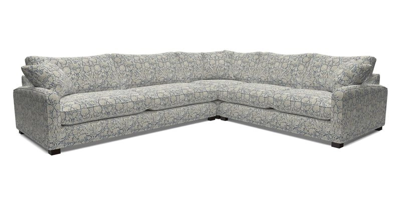 Brook Green large corner sofa LHF in Two Tone Plain Biscuit