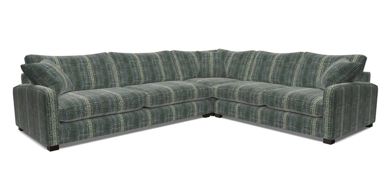 Brook Green large corner sofa LHF in Two Tone Plain Biscuit