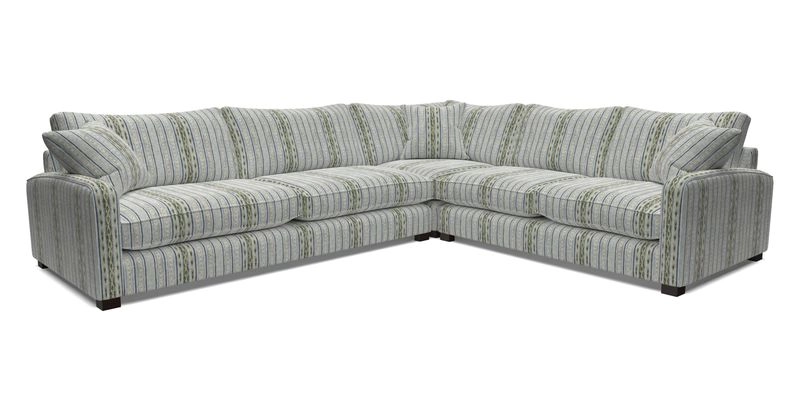 Brook Green large corner sofa LHF in Two Tone Plain Biscuit