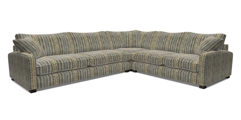 Brook Green large corner sofa LHF in Two Tone Plain Biscuit
