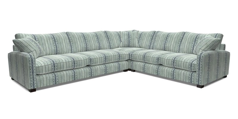 Brook Green large corner sofa LHF in Two Tone Plain Biscuit