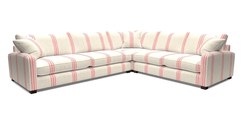 Brook Green large corner sofa LHF in Two Tone Plain Biscuit