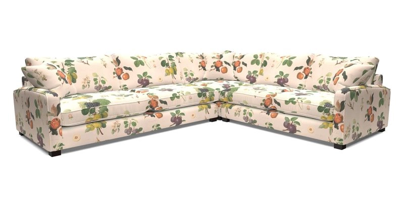 Brook Green large corner sofa LHF in Two Tone Plain Biscuit