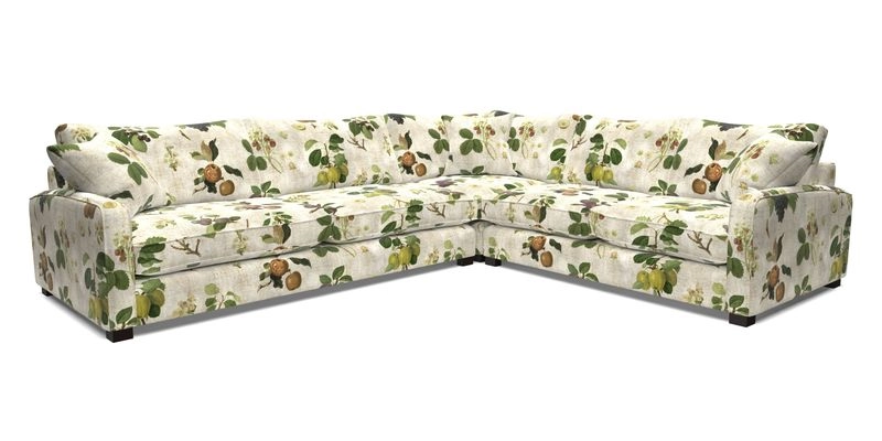 Brook Green large corner sofa LHF in Two Tone Plain Biscuit