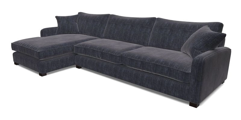 Brook Green chaise LHF in Two Tone Plain Biscuit