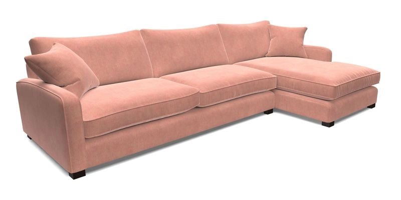 Brook Green chaise LHF in Two Tone Plain Biscuit