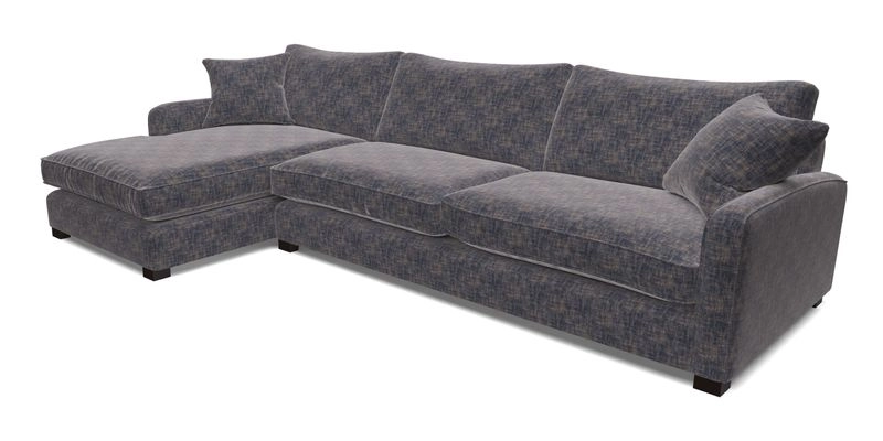 Brook Green chaise LHF in Two Tone Plain Biscuit