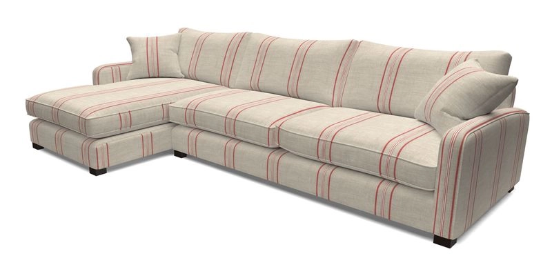 Brook Green chaise LHF in Two Tone Plain Biscuit
